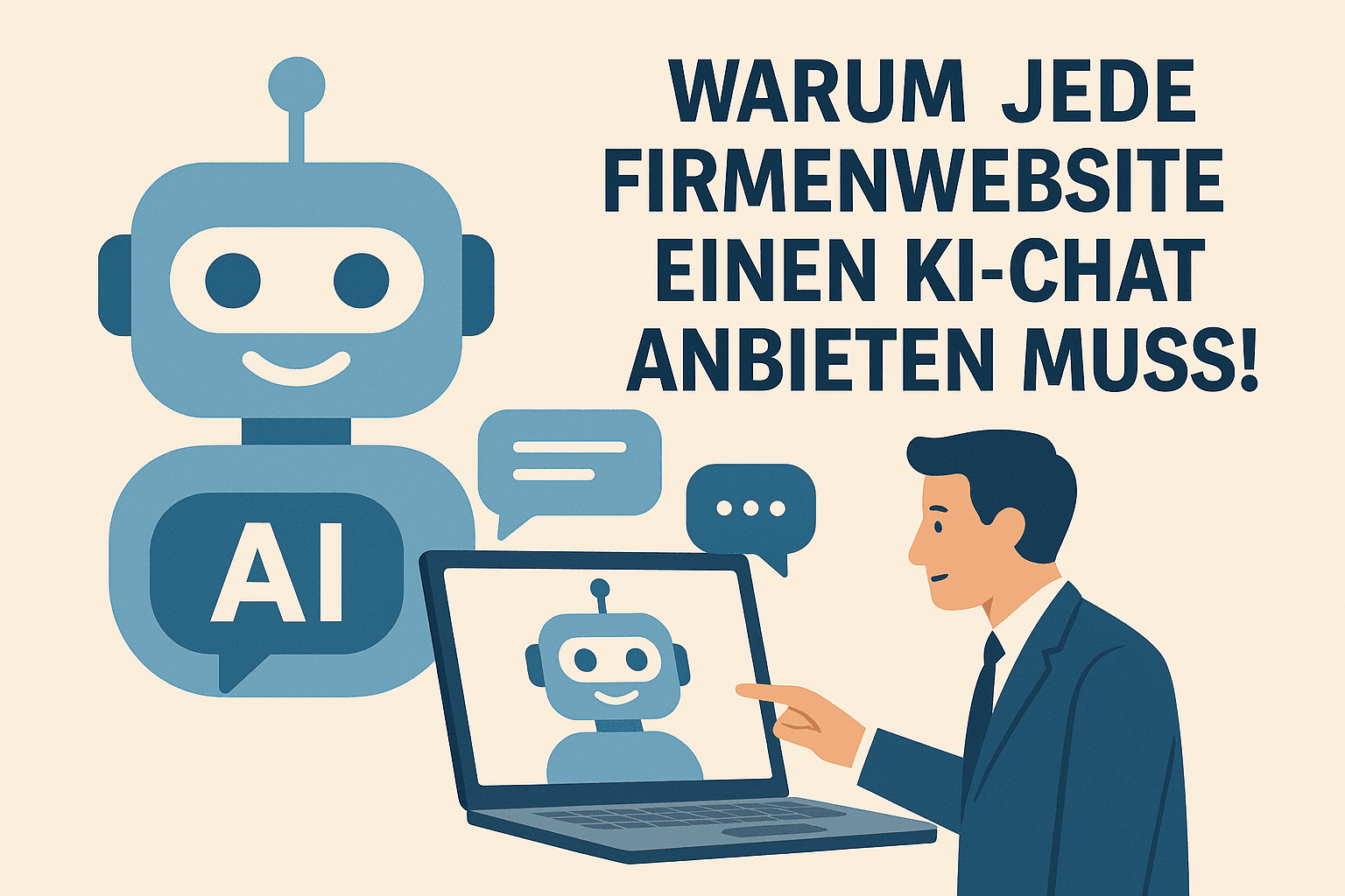 Warum 2025 jede Firmenwebsite einen KI-Chat anbieten muss!