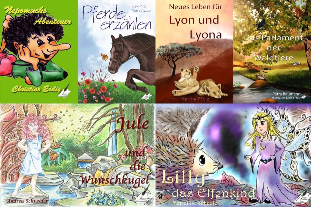 Kinderbücher aus dem Karina-Verlag, die Lesespaß bringen